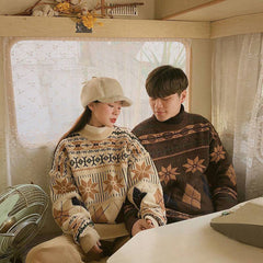 Knit Sweater Couple Outfit