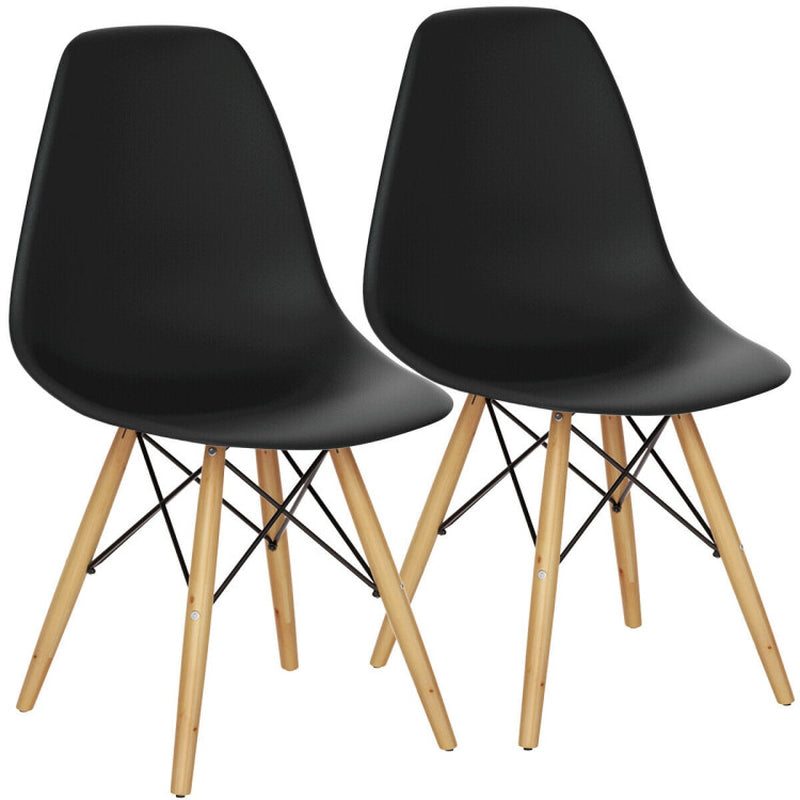 Modern Set of 2 Mid-Century DSW Dining Side Chair