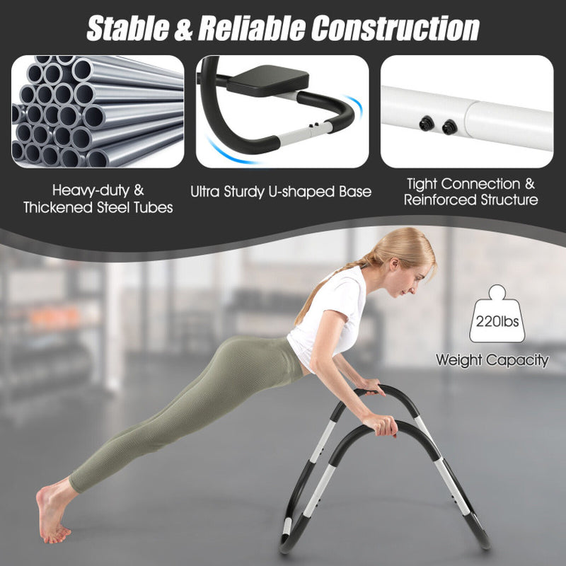 Portable AB Trainer with Headrest and Foam Handle for Office Home Gym