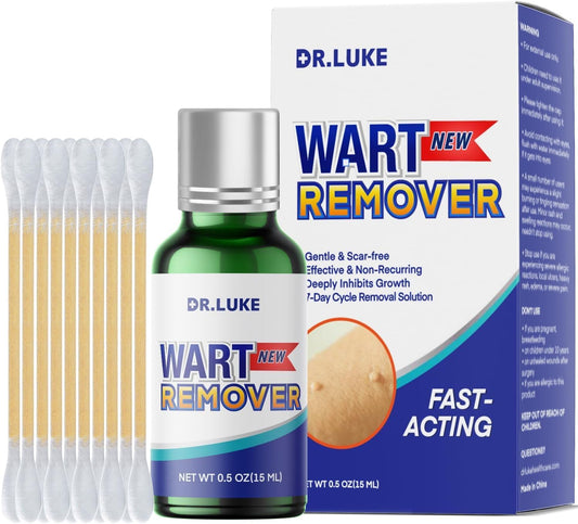 Fast Action Liquid Wart Remover for Men & Women, Exclusive Formula Wart Products for Genital Wart, Common Wart, Filiform Wart, Flat Wart, and Tiny Wart