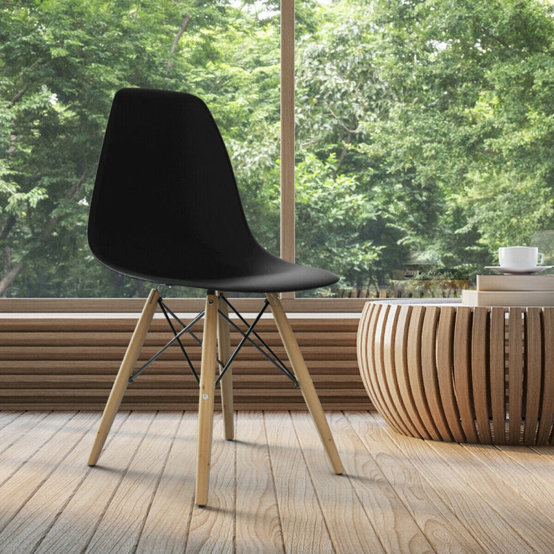 Modern Set of 2 Mid-Century DSW Dining Side Chair