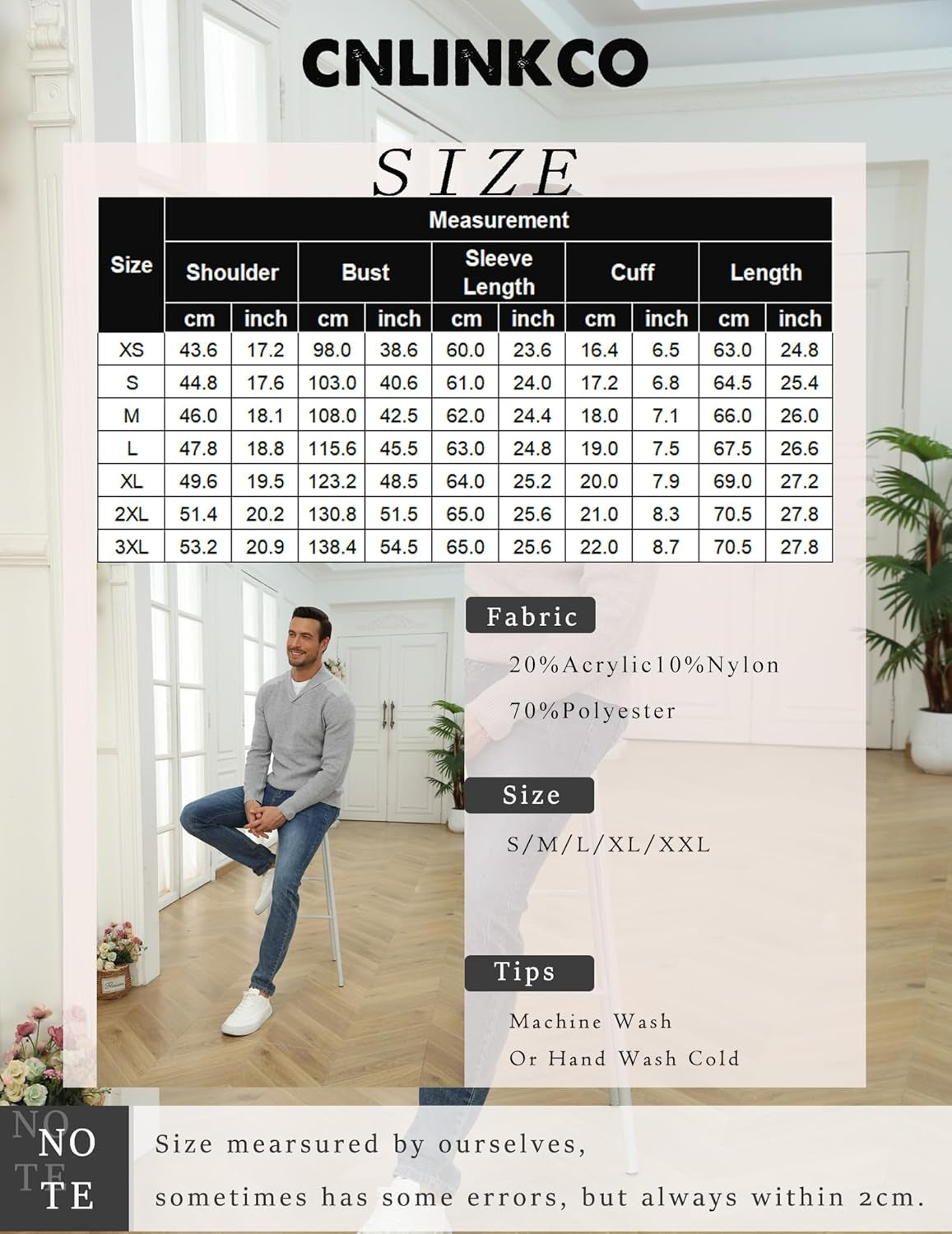 Fashion Sweater for Men Long Sleeve Solid Color V Neck Knitted Pullover Casaul Fitted Sports Polo Sweatershirts