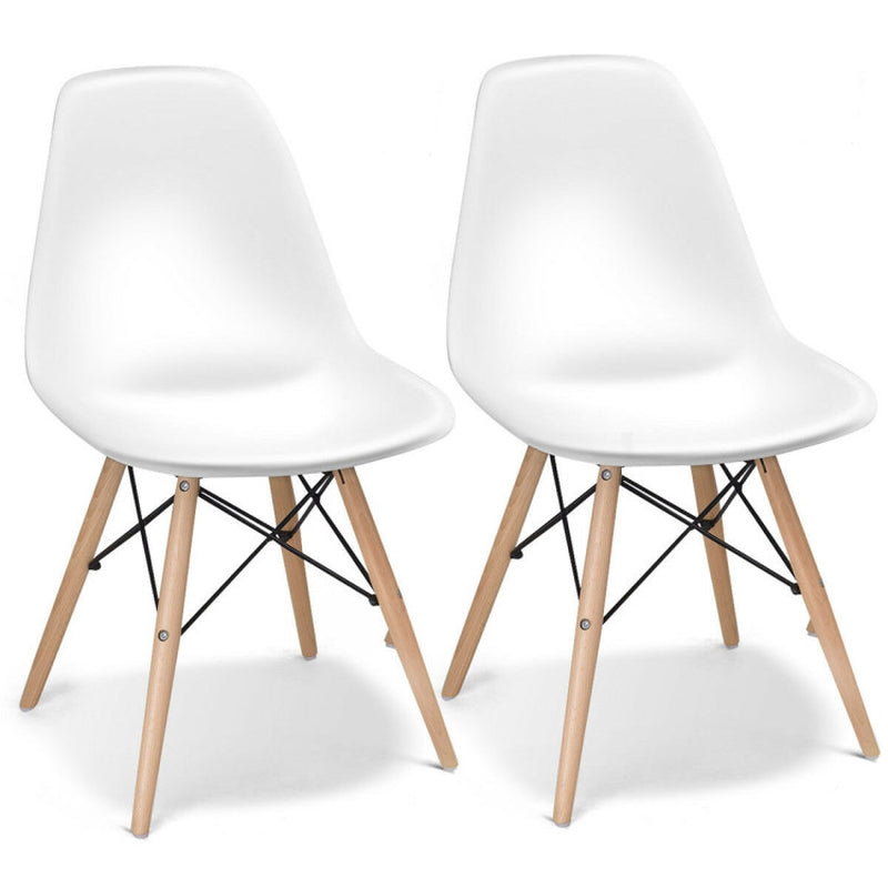 Modern Set of 2 Mid-Century DSW Dining Side Chair