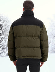 Men Puffer Jacket Winter Coats Water Resistant Long Sleeve Zip up Lightweight Quilted down Jackets