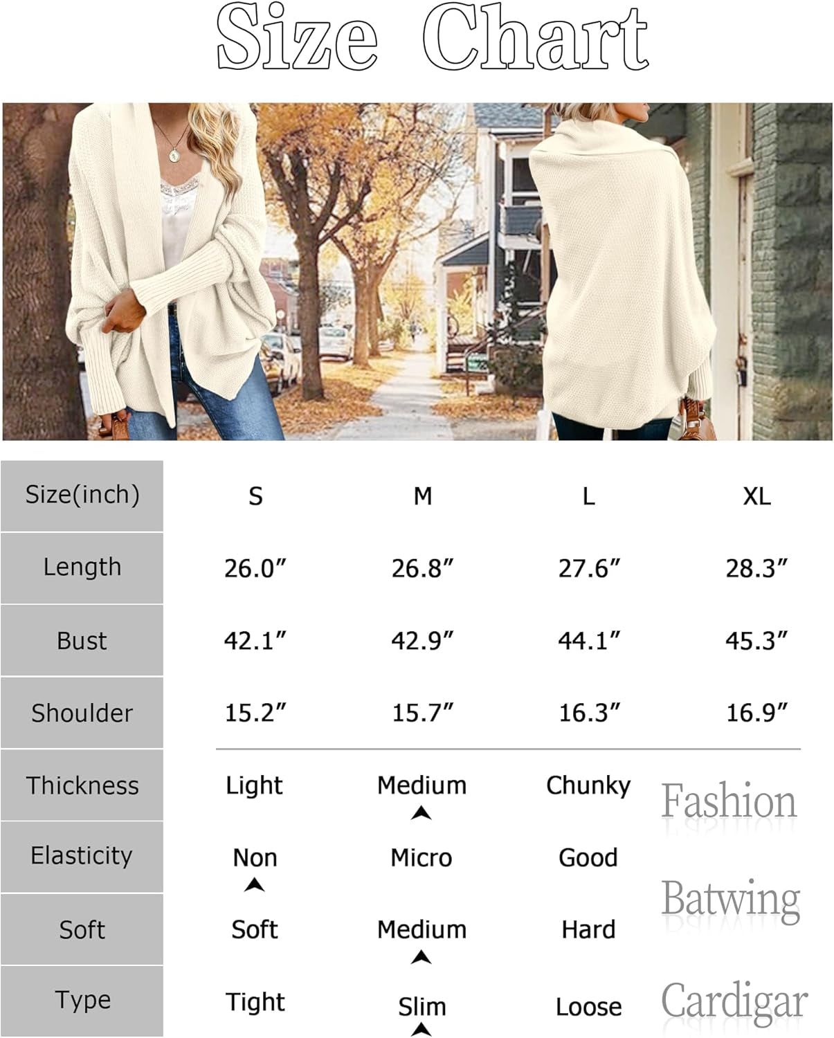 Women'S Cardigan Sweaters Oversized Chunky Knit Kimono Slouchy Wrap Batwing Open Front Outwear Coat