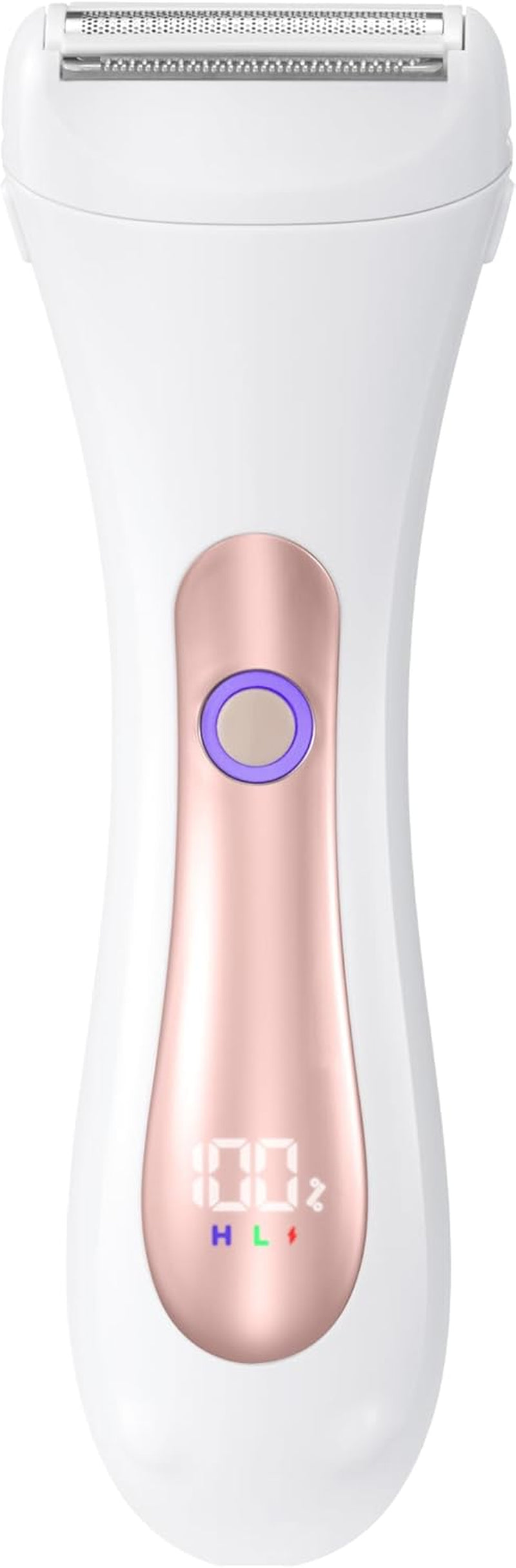 Cordless Electric Epilator for Women Ipx7,Versatile Epilator with Adjustabletwo-Speed Shaver,Ergonomic Handle,Ideal for Shower Use, Efficient and Comfortable Hair Removal Experience(White)