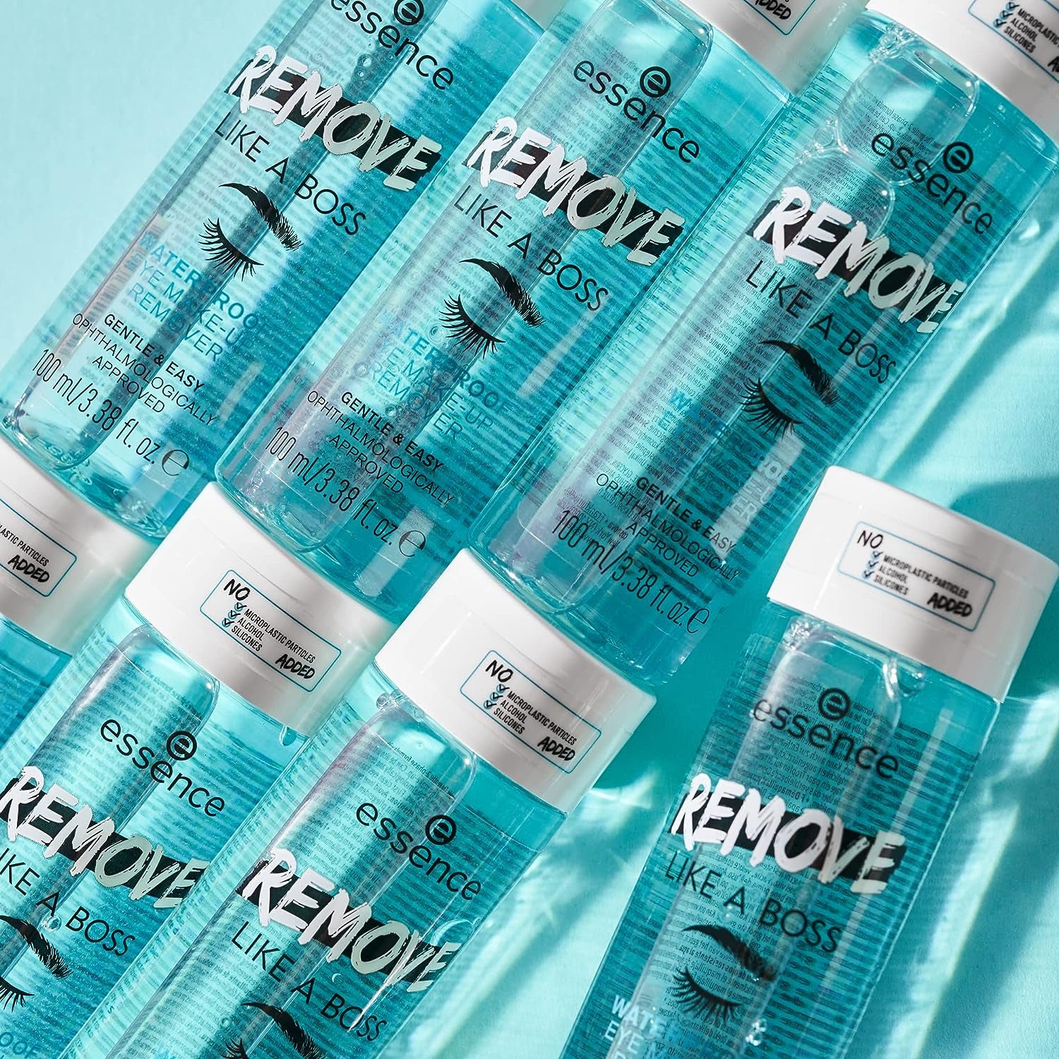 | Remove like a Boss Waterproof Eye & Face Make-Up Remover | Bi-Phase, Gentle & Caring, Easy to Remove | Vegan & Cruelty Free | Free from Parabens, & Microplastic Particles