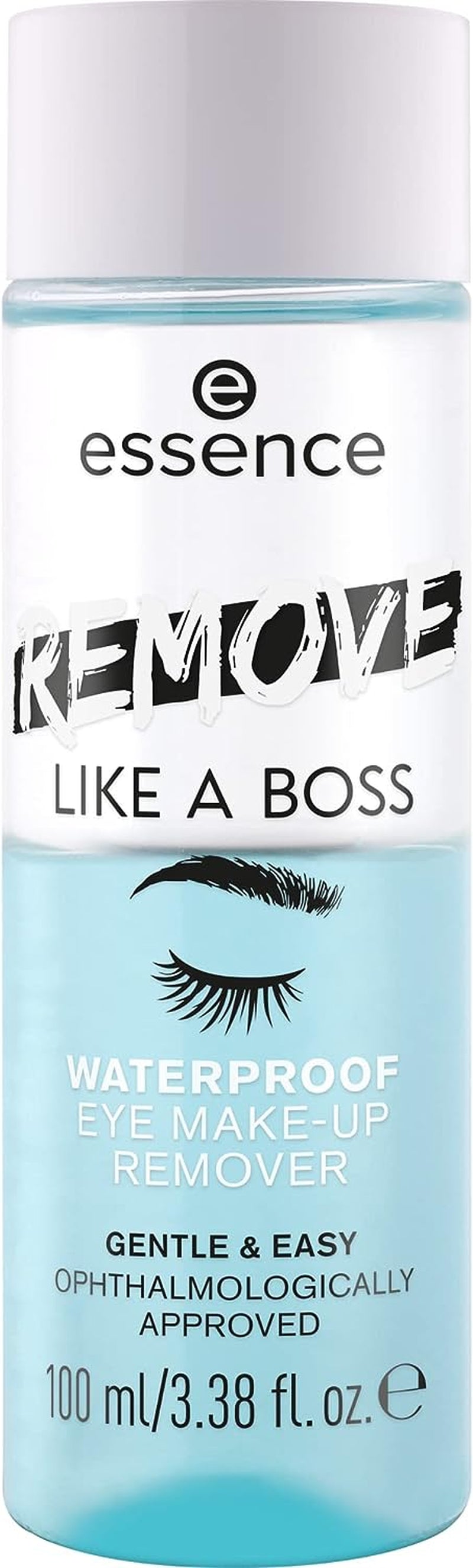 | Remove like a Boss Waterproof Eye & Face Make-Up Remover | Bi-Phase, Gentle & Caring, Easy to Remove | Vegan & Cruelty Free | Free from Parabens, & Microplastic Particles