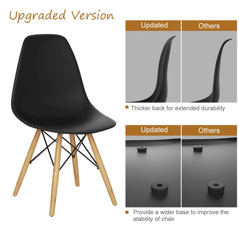 Modern Set of 2 Mid-Century DSW Dining Side Chair