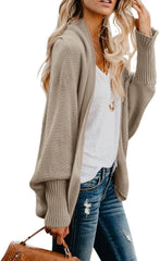 Women'S Cardigan Sweaters Oversized Chunky Knit Kimono Slouchy Wrap Batwing Open Front Outwear Coat