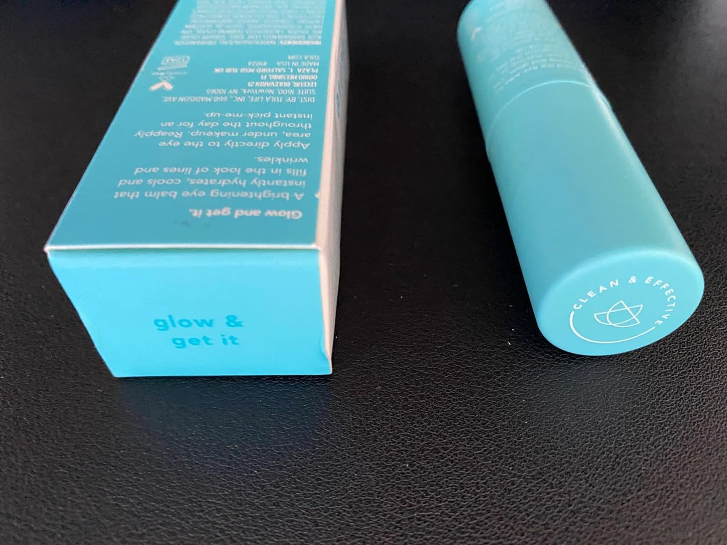 Skin Care Eye Balm Glow & Get It - Dark Circle Treatment, Instantly Hydrate and Brighten Undereye Area, Portable and Perfect to Use On-The-Go, 0.35 Oz.