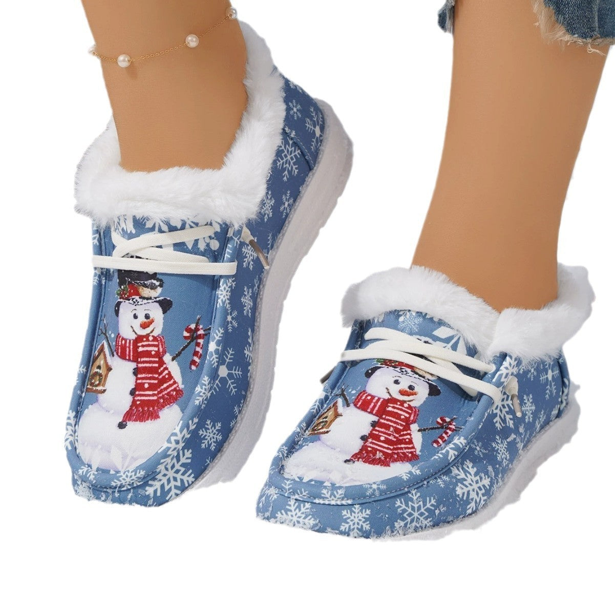 Christmas Short Snow Boots for Women