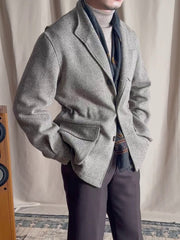 Men's Vintage Loose Lapel Coat