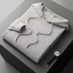 Hooded Long-Sleeved Sweater Pullover